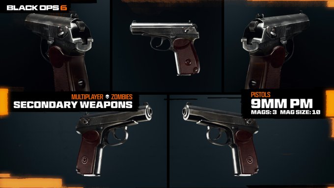 Call of Duty Black Ops 6: Secondary Handguns