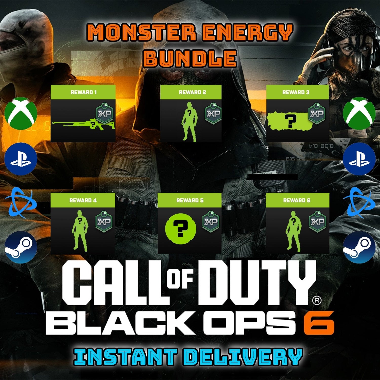 Black Ops 6 Monster Energy Full Bundle - WHOTTON TRADING