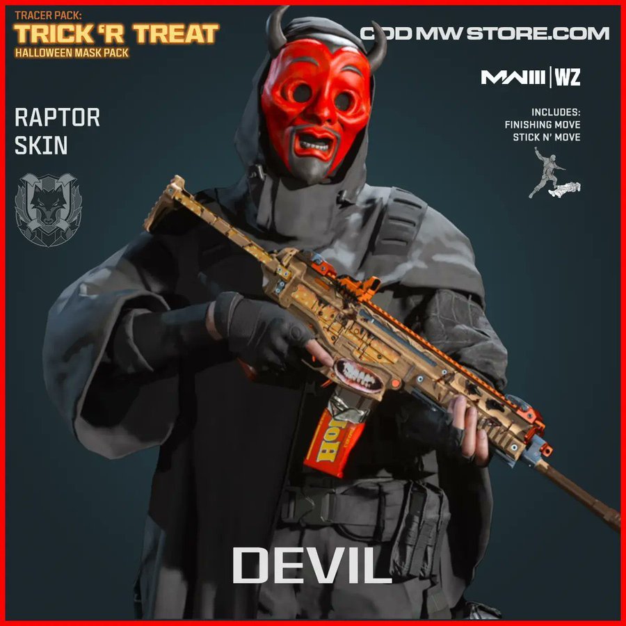 Tracer Pack: Trick R Treat Halloween Mask Pack - WHOTTON TRADING