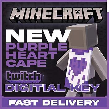 Minecraft Java &amp; Bedrock Edition - Purple Heart Cape DLC XBOX One / Xbox Series X|S / PC CD Key