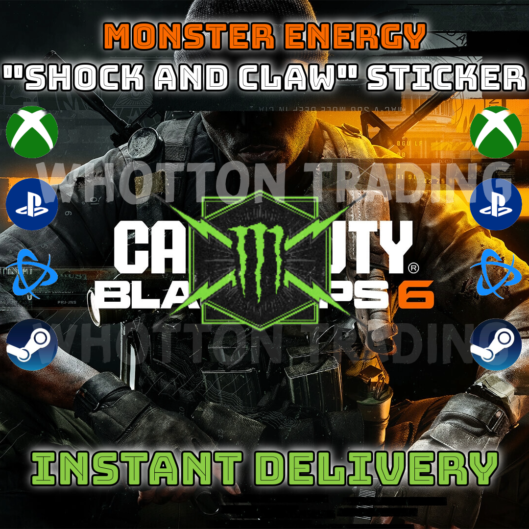 Call Of Duty Black Ops 6 | &quot;Shock and Claw&quot; Sticker