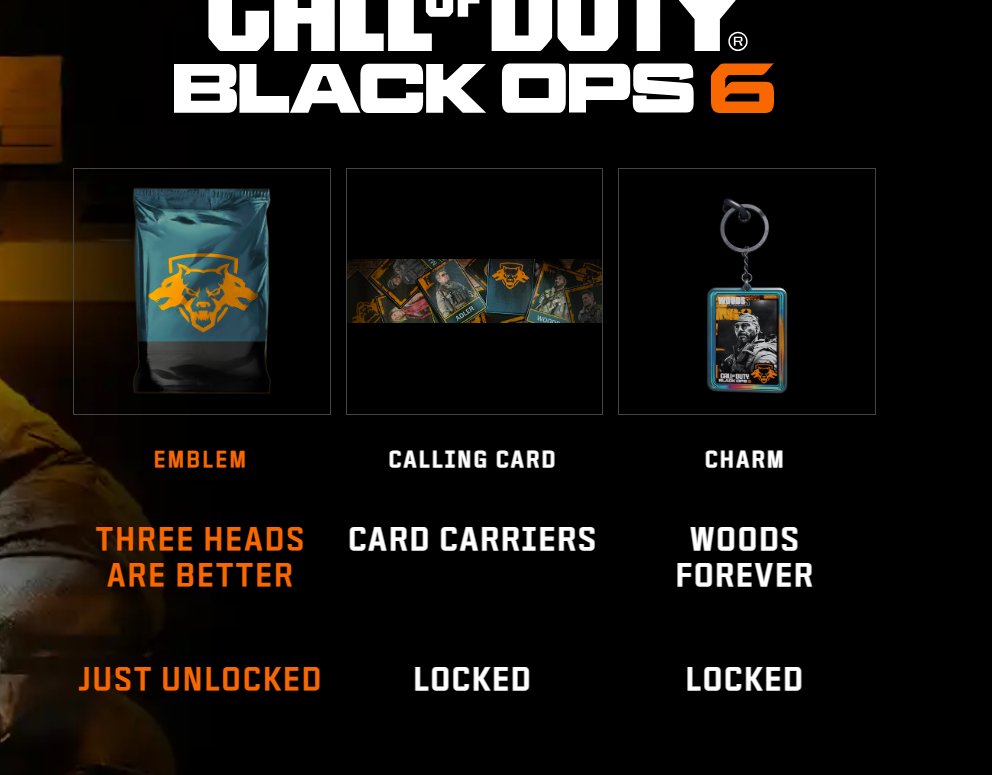 Call of Duty Black Ops 6 - &quot;Black Hops&quot; TCG Set - 3 In - Game Items - WHOTTON TRADING