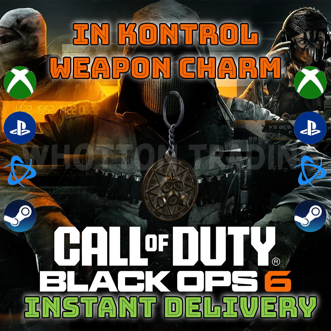 Call Of Duty Black Ops 6 &quot;In Kontrol&quot; Weapon Charm - WHOTTON TRADING