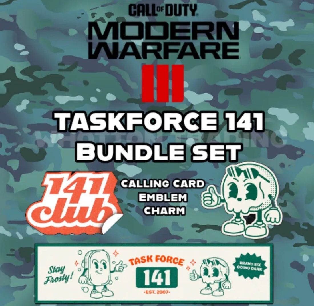 Call of Duty Modern Warfare 3 MW3 Task Force 141 Bundle Bone-A-Fide RARE COD.