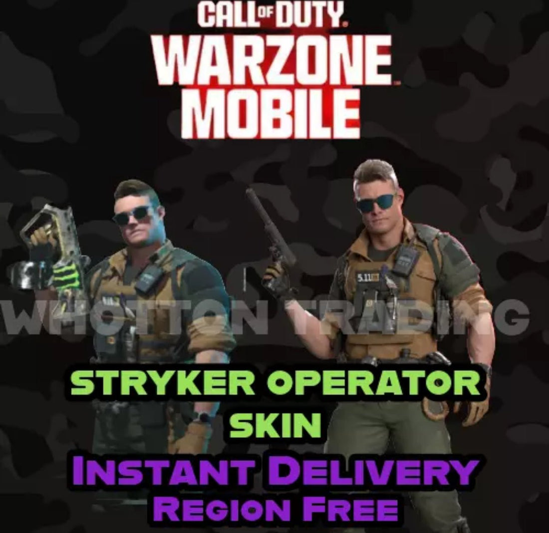 CALL OF DUTY WARZONE MOBILE OPERATOR SKIN &quot;STRYKER&quot;.