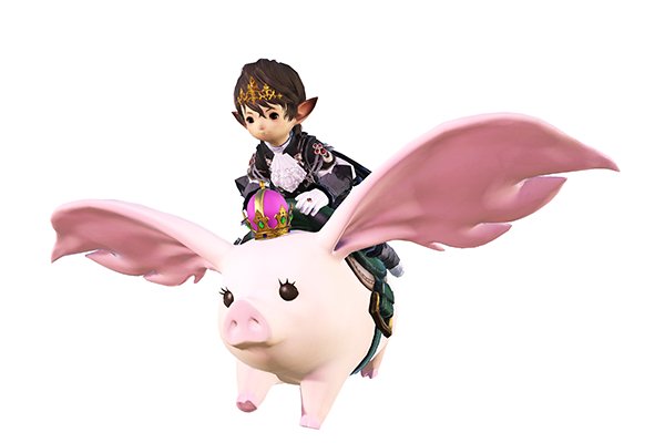 Final Fantasy XIV FFXIV Dawn Trail | Gong Cha  | Porxie King | Mount.