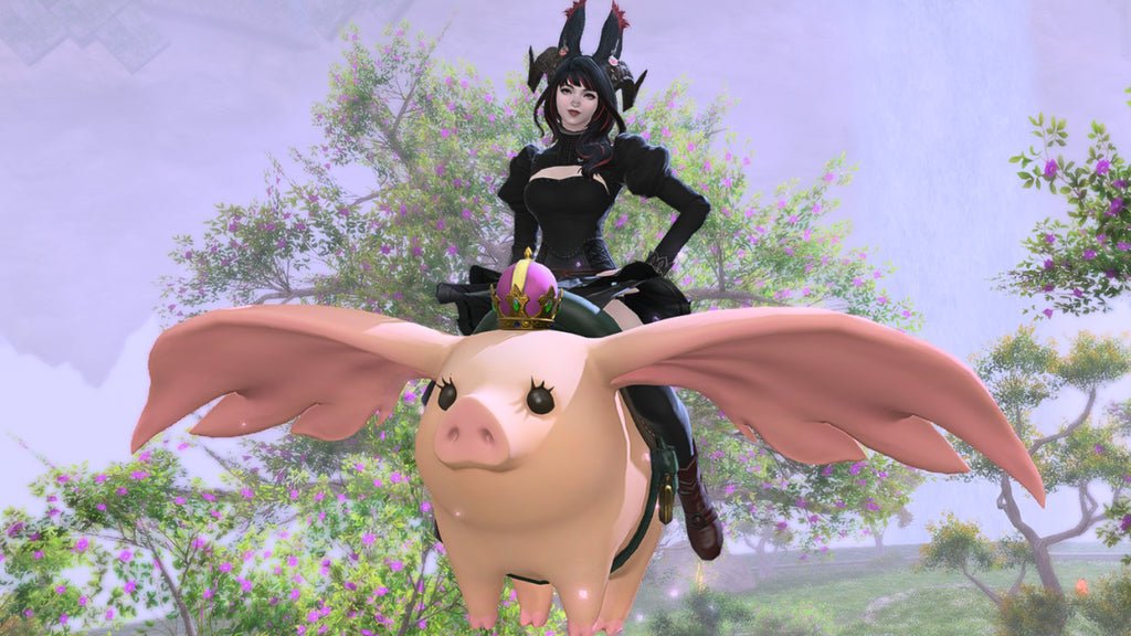 Final Fantasy XIV FFXIV Dawn Trail | Gong Cha  | Porxie King | Mount.