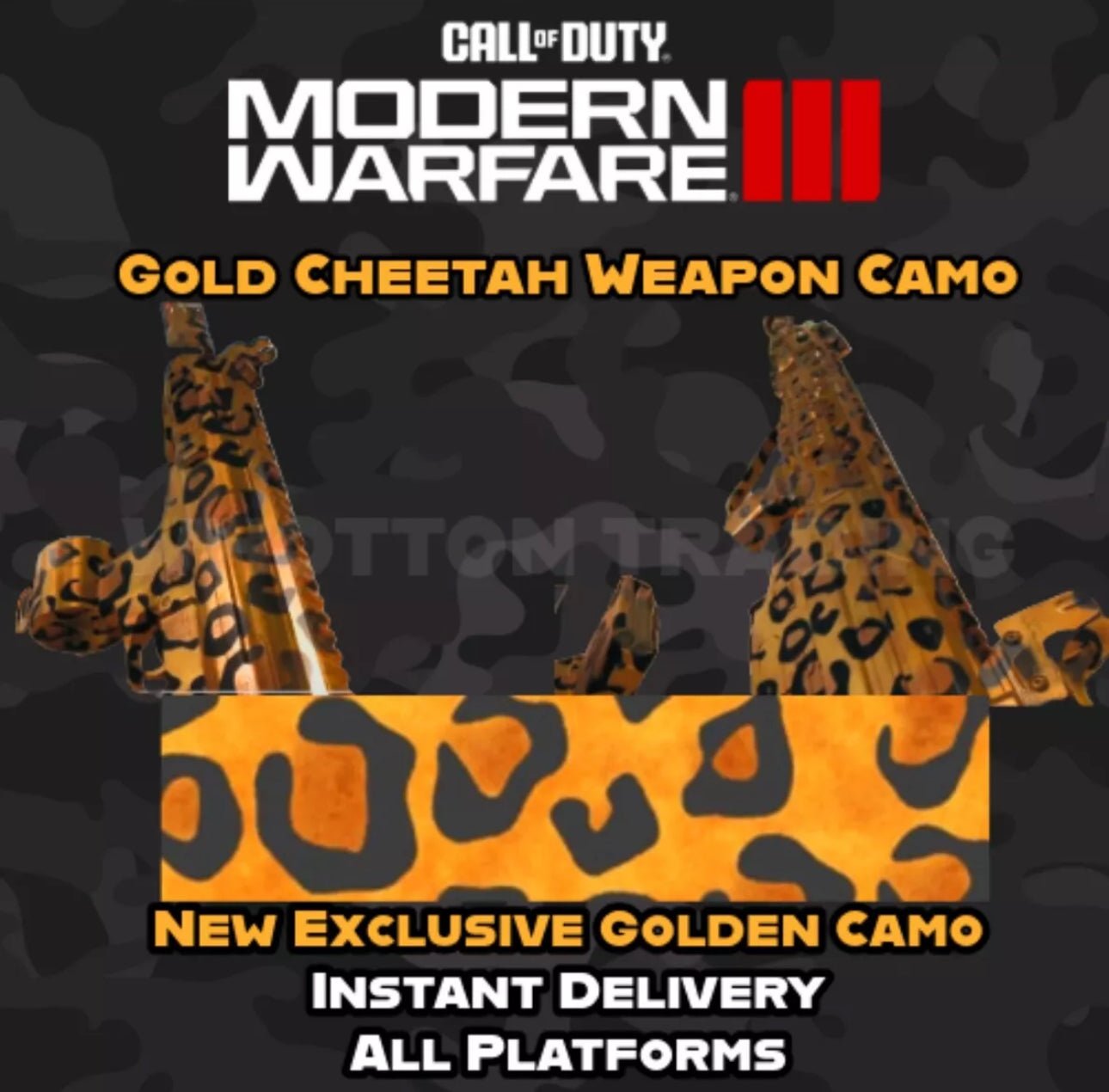 Cheetah offers & camo bundle