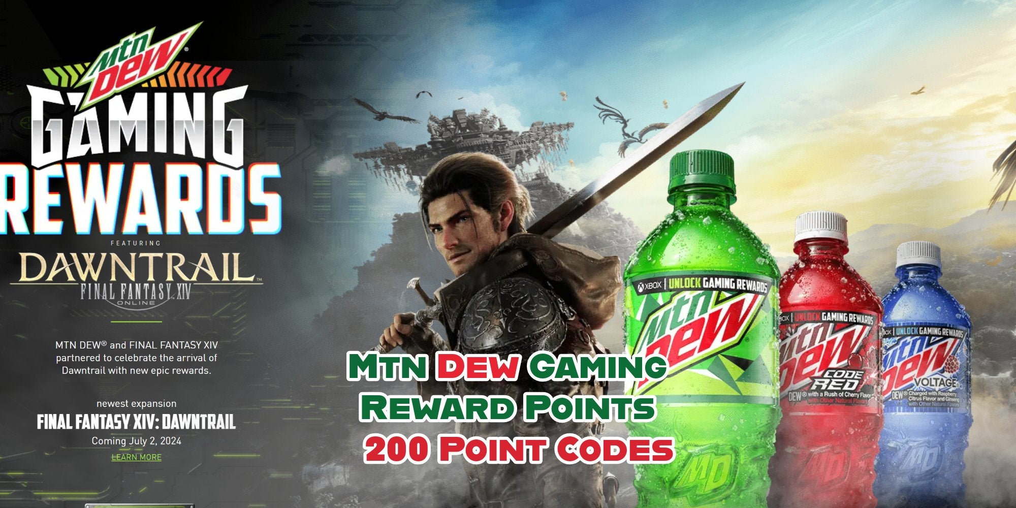 MTN DEW GAMING REWARD 100 POINTS Single Code.