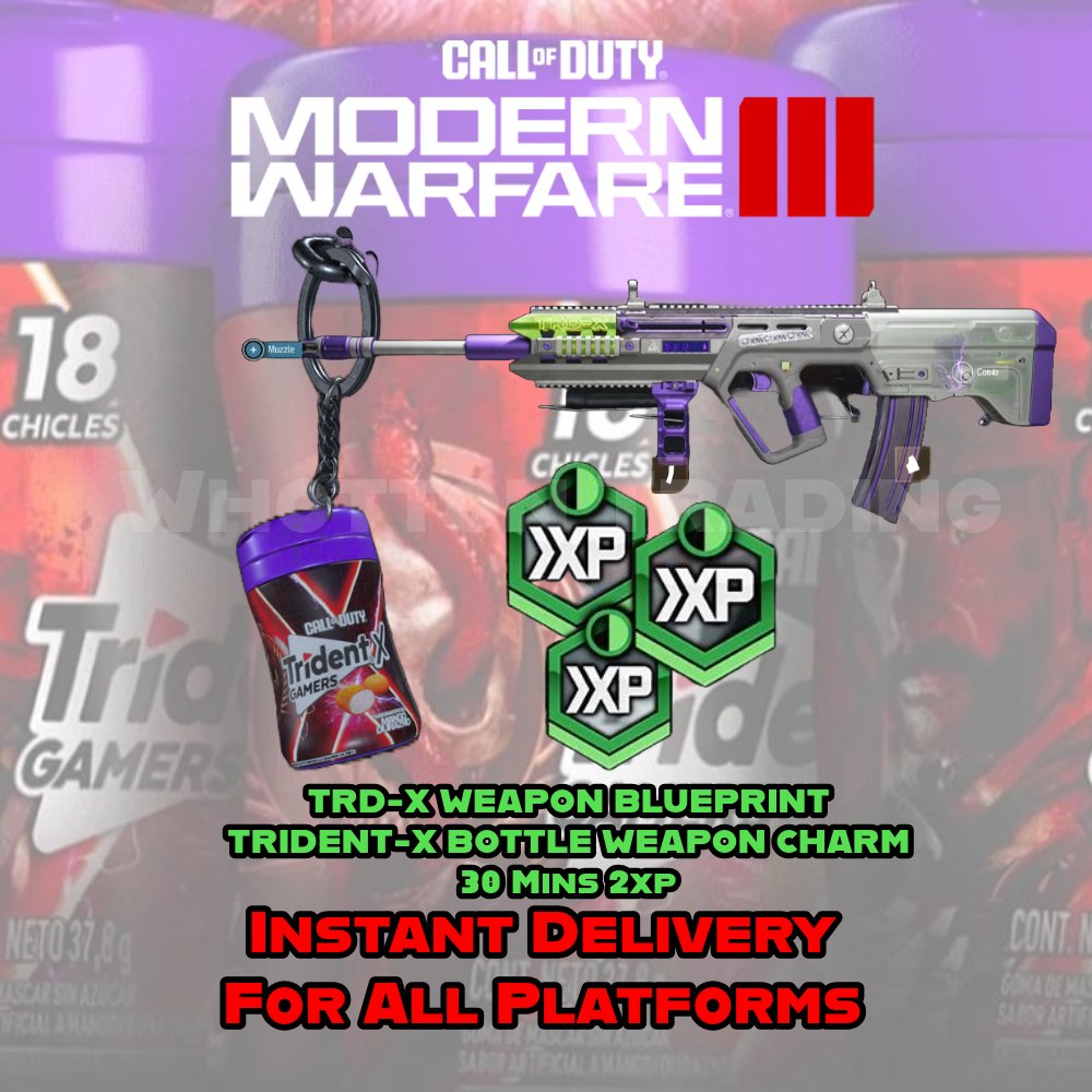 Trident Gum x Call Of Duty Modern Warfare 3 MW3 Bundle Promotion.