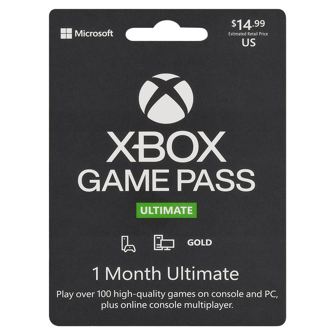 Xbox Game Pass Ultimate Subscription 1 month membership (GLOBAL).