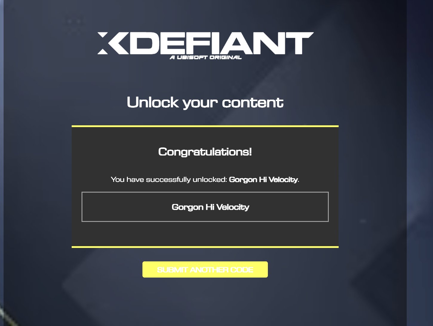 XDefiant Gorgon &quot;Hi-Velocity&quot; Character Skin.